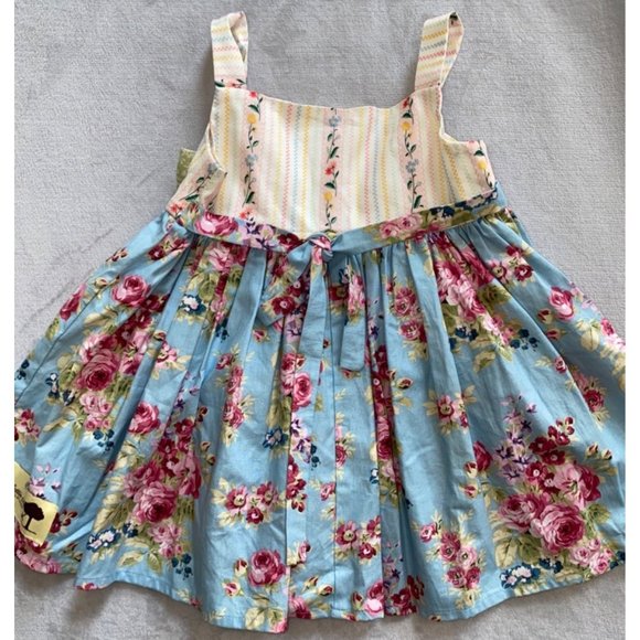 Lottie Mae Knot Dress full skirt Anne Green Gables detachable apron - Picture 3 of 4